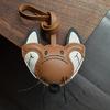 Fox Original Design Fox Leather Handmade Car Key Bag Pendant Personalized Niche Gift Keychain