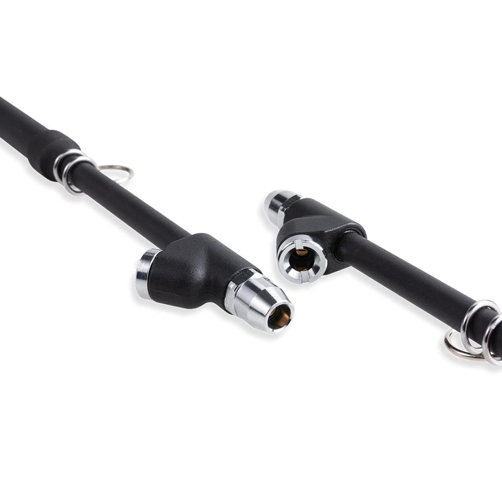 CZC AUTO Tire Pressure Gauge Heavy Duty Air Pressure Tire Gauge, Straight-on Foot Dual Head Chucks, Black Painting, 10-150PSI 100-1000KPa for Semi