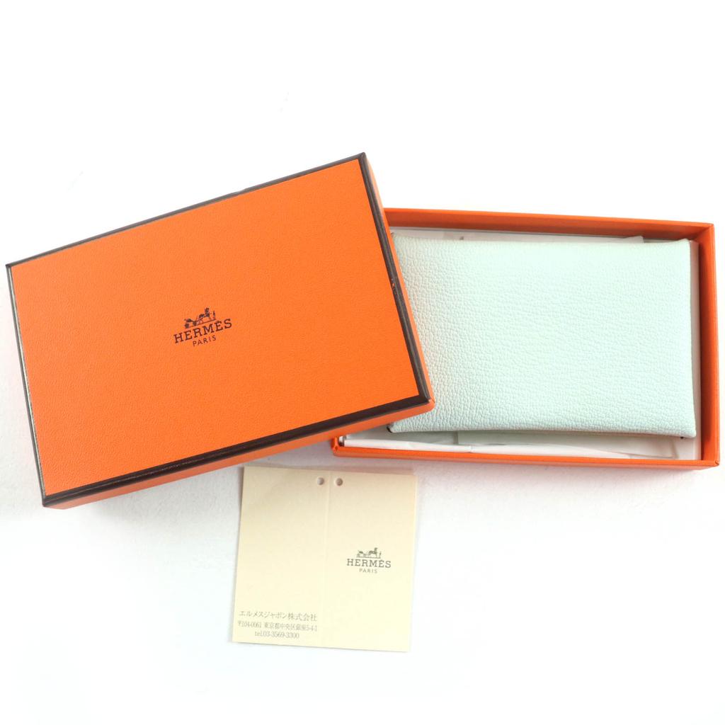 Pristine HERMES Card Case Calvi By color Epsom Leather Women Used