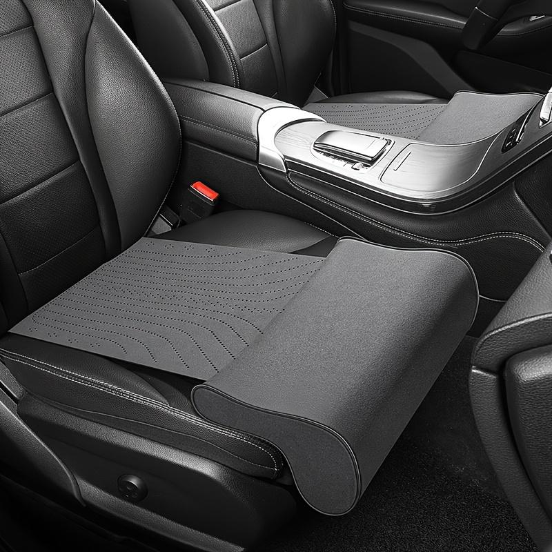 Подушки-удлинители для ног водителя для автомобильного сиденья, кожаные универсальные подушки для поддержки ног, чехол, наполнитель из пены с памятью, коврики-накладки для удлинителя автосиденья