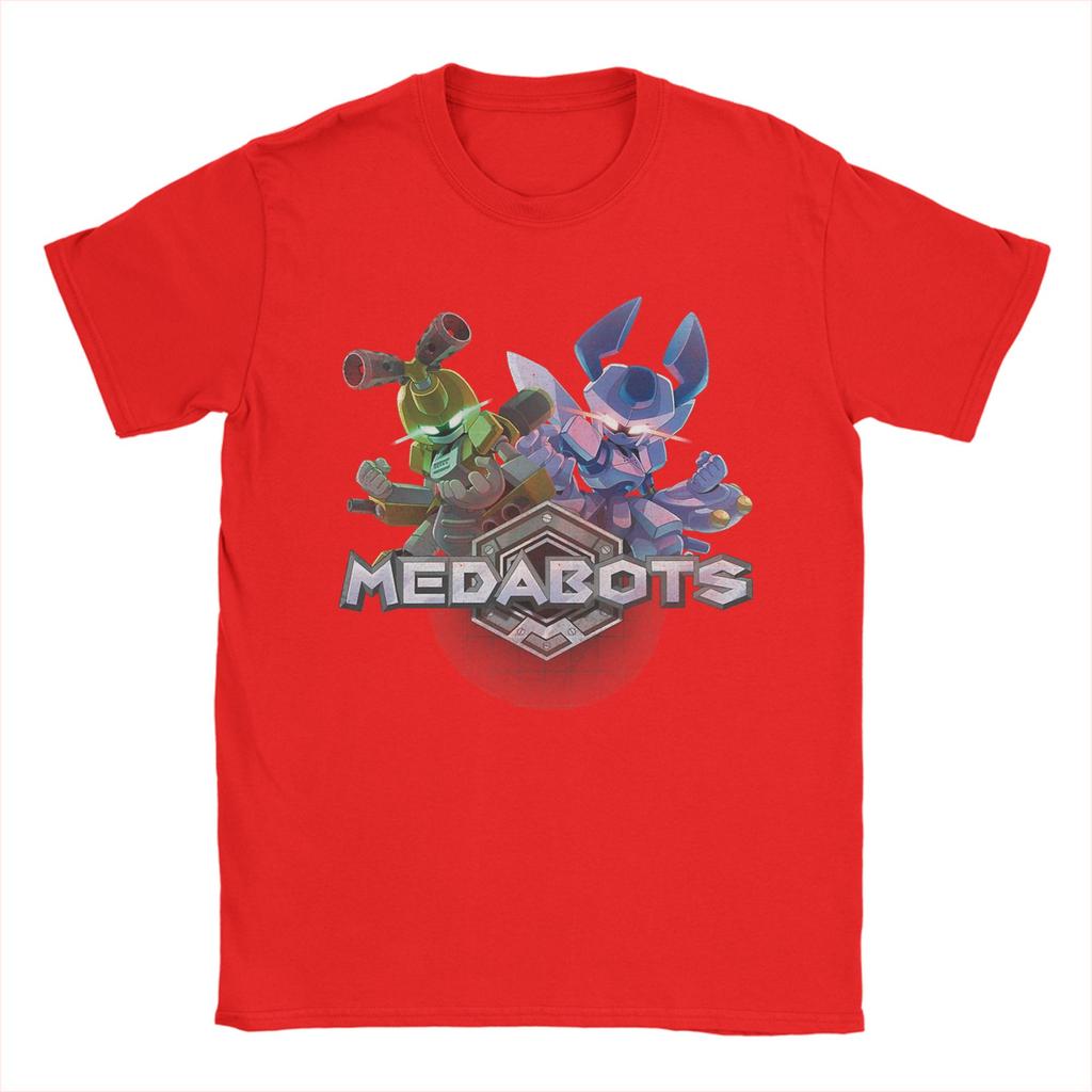 Summer Medabots Rokusho and Metabee Fashion TShirts Cotton Tee Shirt for Unisexs YK Casual Design Short Sleeve Clothing