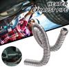 60cm Heater Exhaust Pipe Threaded Type Silver Stainless Steel For Eberspacher Webasto Air Heater Hose Accessories T5O1