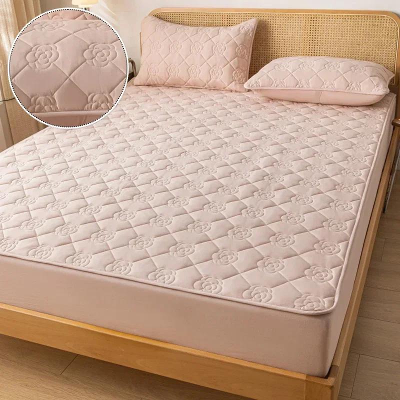Водонепроницаемый утолщенный наматрасник, протектор, регулируемые простыни, покрывала, антибактериальный коврик для кровати 150x200, 160x200, 180x200