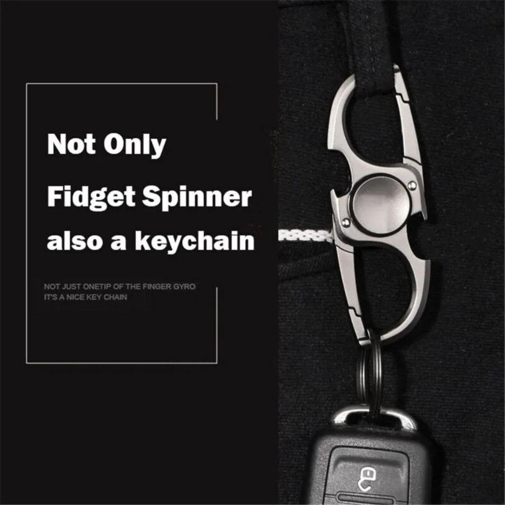 Hand Spinner Fidget Bottle Opener Stainless Steel Car Key Waist Pendant  Teens