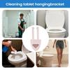 Anti-Slip Toilet Tank Cleaning Tablet Holder Plastic Bleach Tablet Bracket  Bathroom