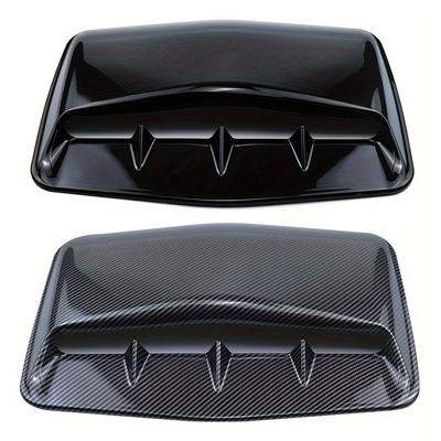 Универсальный автомобильный воздухозаборник, карбоновое основание капота, декоративная крышка с лентой, наружный капот, аксессуары для воздухозаборника автомобиля