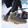 Мужские зимние сноубутсы 2026 года Водонепроницаемые кожаные спортивные Супертеплые мужские ботинки Уличные мужские походные ботинки Рабочая обувь для путешествий
