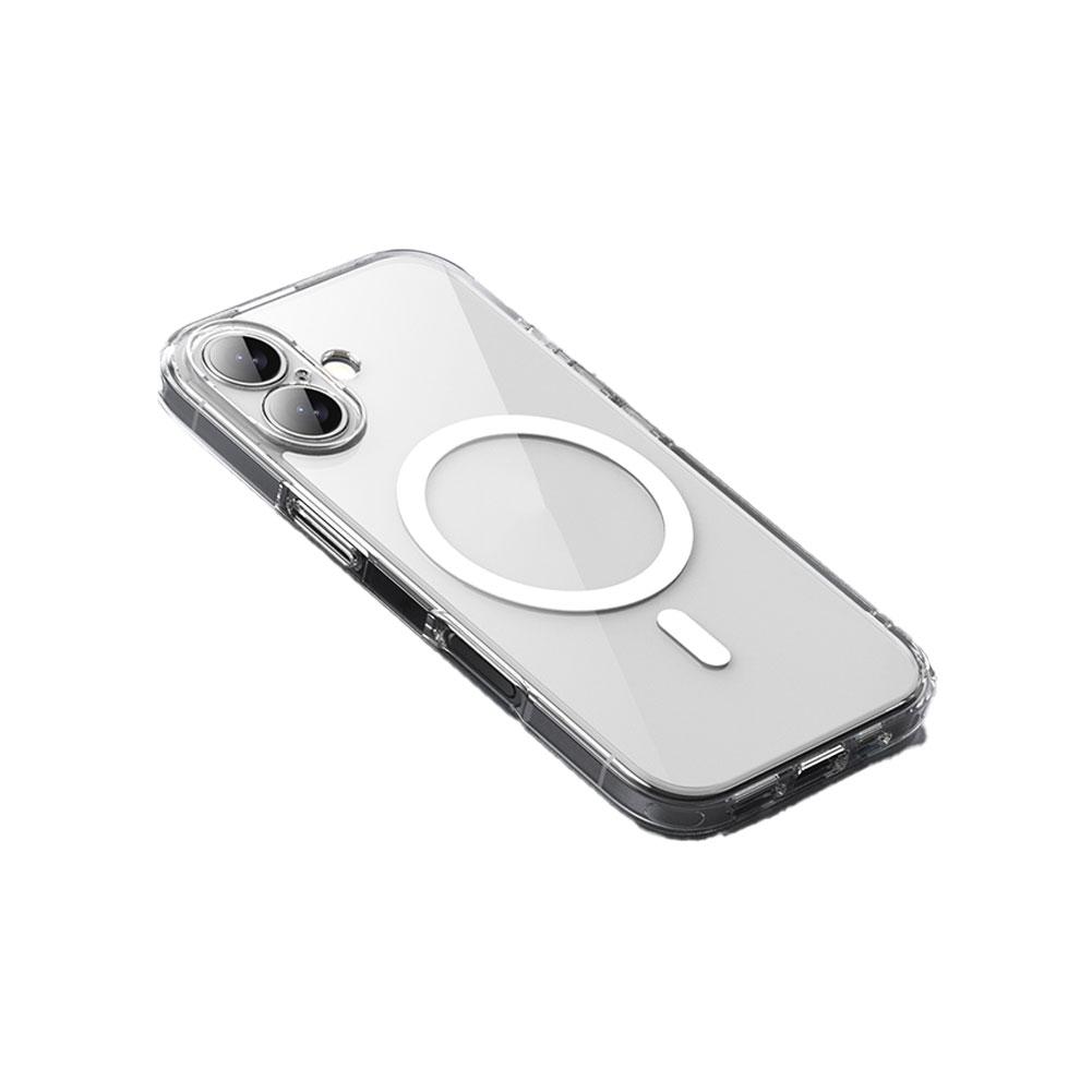 Роскошный прозрачный противоударный магнитный чехол MagSafe для iPhone 17 Air 17Pro 17 Pro Max, жесткая задняя крышка, поддержка беспроводной зарядки