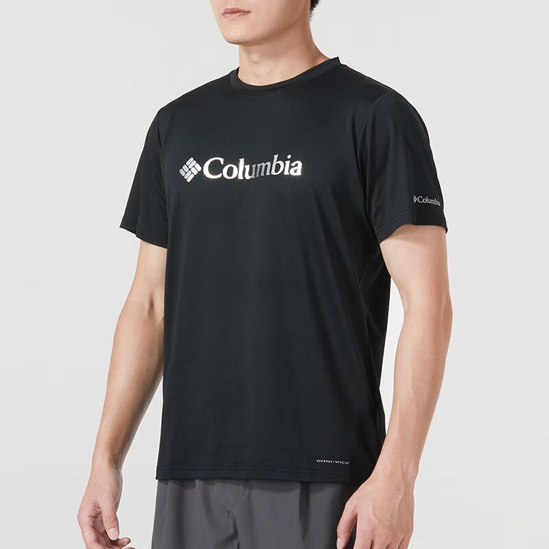 Мужская хлопковая футболка Columbia с круглым вырезом и коротким рукавом