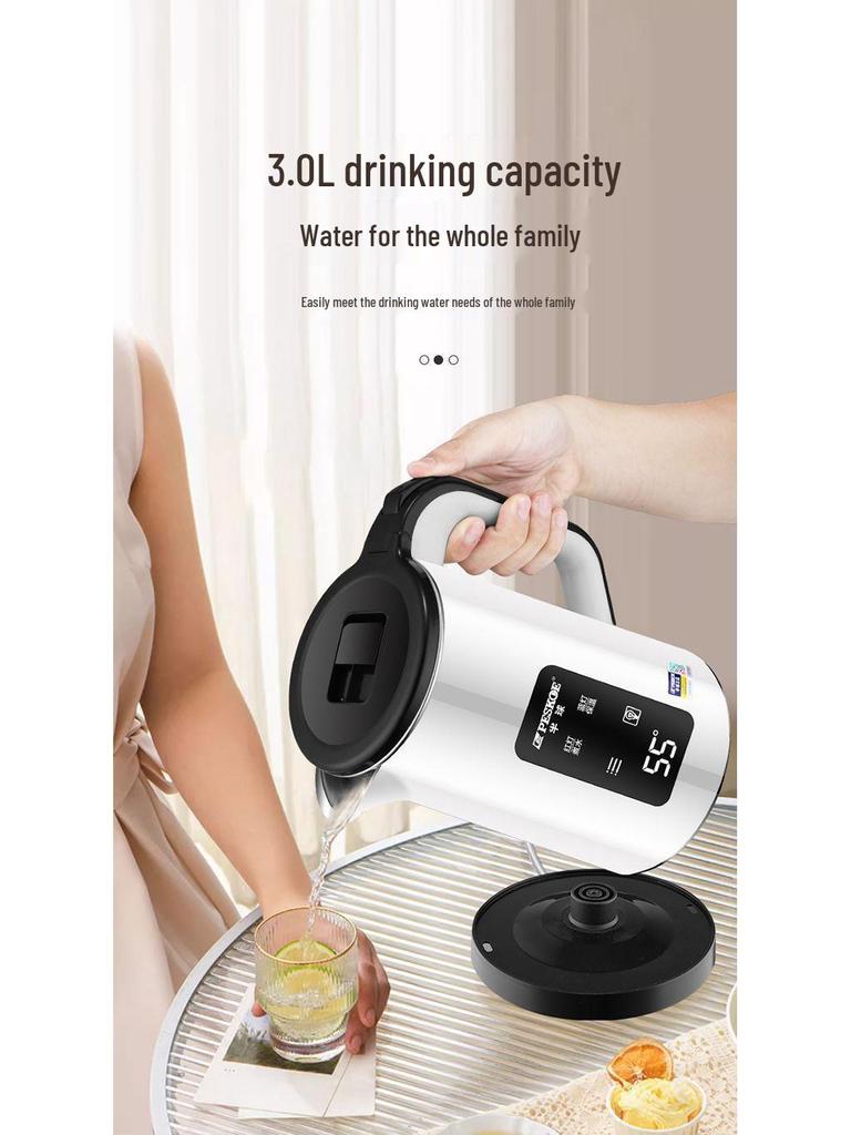 3 л Большой Электрический Чайник: Автоизоляция, Идеально для общежитий, Прочный для домашнего использования.
