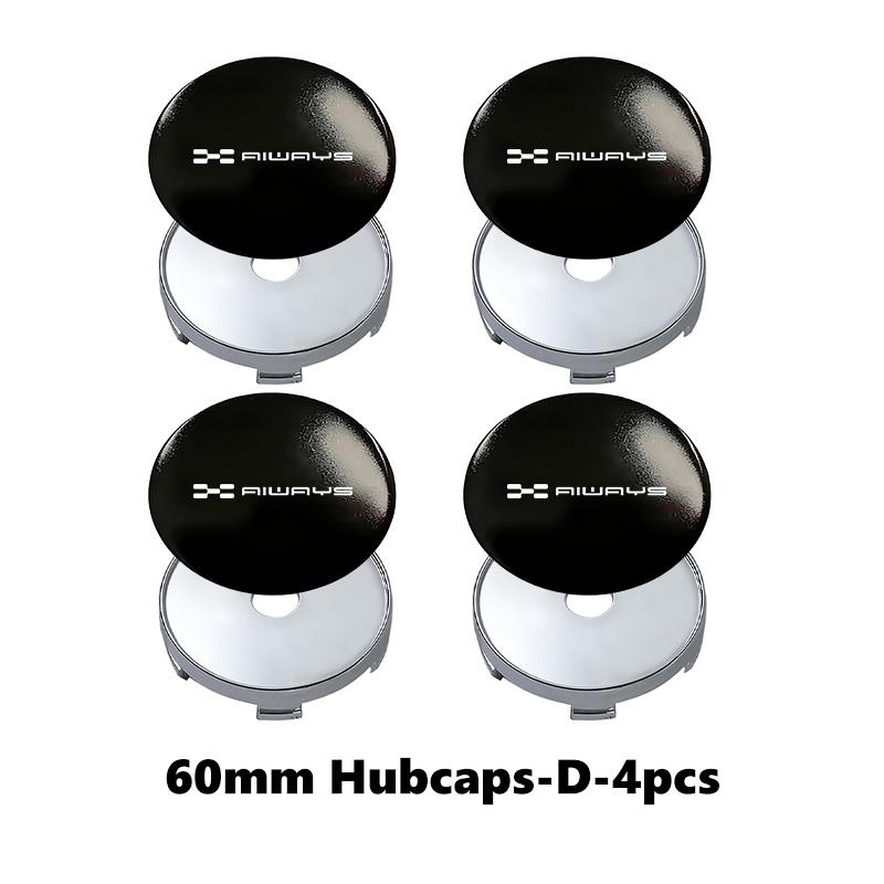 For Aiways 4pcs Car Wheel Center Hub Caps Sticker Auto Emblem Wheel Center Cap U5 PRO SE Bj U6 U7 Ion Nathalie 2020 2021 2022