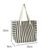 Летняя женская полосатая парусиновая сумка-тоут, ретро, для покупок, пляжная, простая на плечо, повседневная, для отпуска, для поездок на работу, CLE