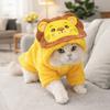 Soft Dog Hoodies Warm Dog Jumpsuits Cartoon Dog Lion Costume  for Cats and Dogs