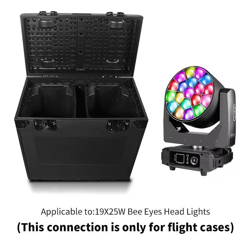 Светодиодные DMX вращающиеся головы 19x25 Вт RGBW 4в1 BEE EyE Светодиодный луч заливка зум вращающаяся голова клуб концерт бар атмосфера свет