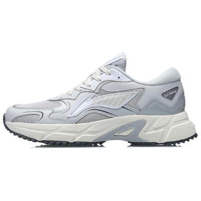 Li Ning Модные Амортизирующие Скользкие Устойчивые к Истиранию Дышащие Легкие Низкие Повседневные Беговые Кроссовки Мужские ARLS025-1