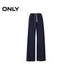 ONLY Women's Relaxed Fit Color-block Waist Straight-Leg Casual Pants