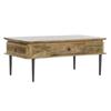 Coffee Table - Brand - Model - Metal - Mango Wood - 116x60x46 Cm