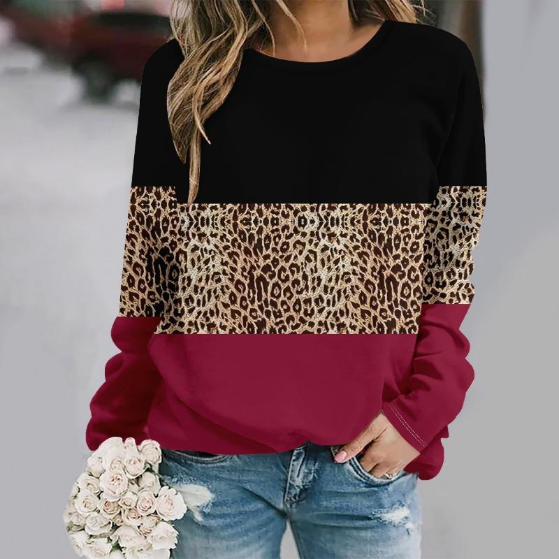 Fashion Floral 3D Print Crew Neck Long Sleeve T-Shirt Casual Women Clothing Y2k Clothes Harajuku Female Clothing Plus Size Tops