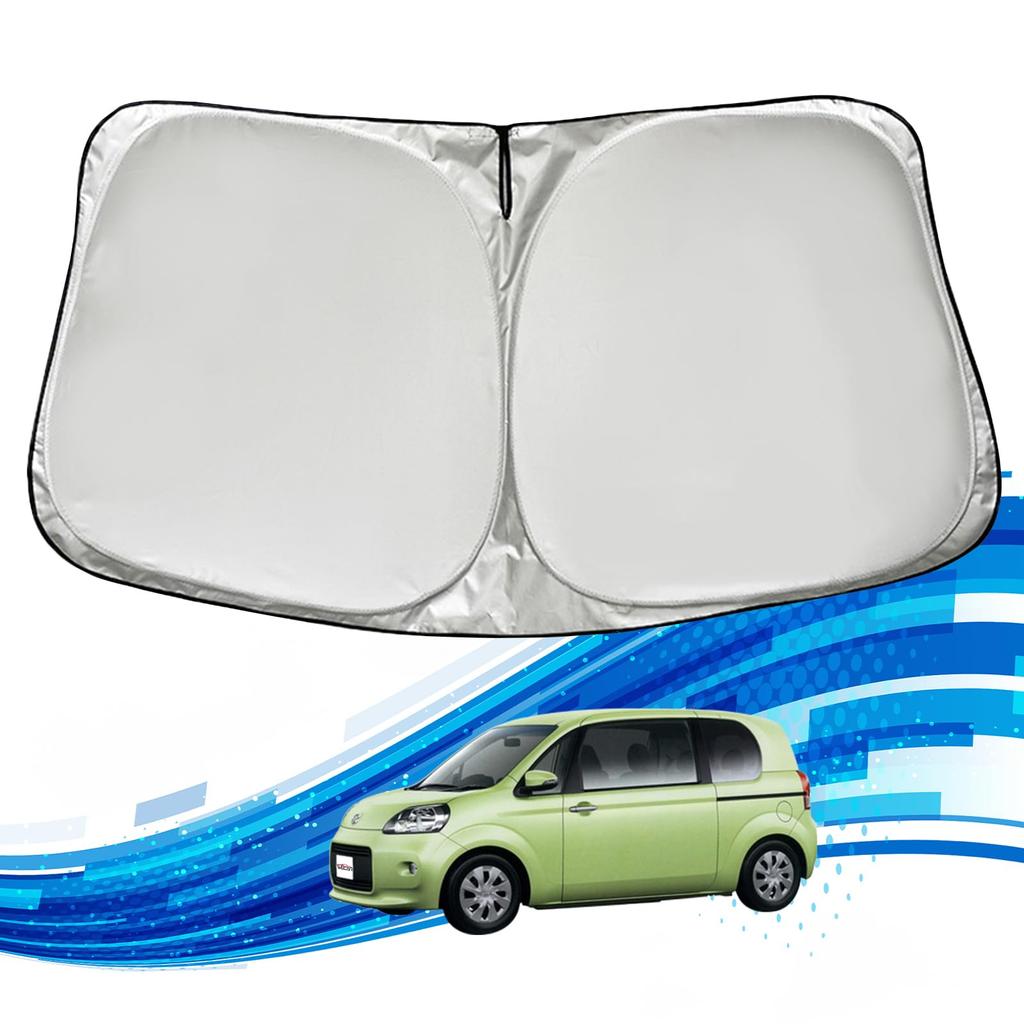 WeCar Toyota Porte Front Windshield Shade Light Heat Outdoor Light UV Interior UV Car Custom Interior Easy Storage Bag Included Sunshade, Sunshade,