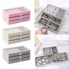 Multi Tiers Jewelry Display Stand Jewellery Holder Jewelry Storage Box Clear Drawer Organizer for Necklaces/Earrings