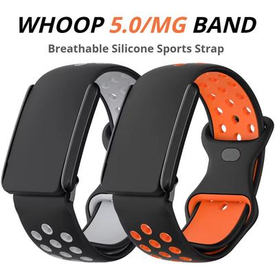 Ремешок WHOOP Sport с дышащей гибкой конструкцией, мягким силиконовым покрытием, водонепроницаемый и влагоотводящий, регулируемый, совместим с устройствами 4.0 и 5.0 MG.