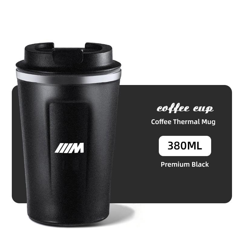 380ML Coffee Mug Car Vacuum Cup 304 Stainless Steel For BMW M3 M4 M5 G42 G30 G20 E39 E36 E87 E53 F44 F07 F34 G15 G16 G23 G22 F30 ydjc08