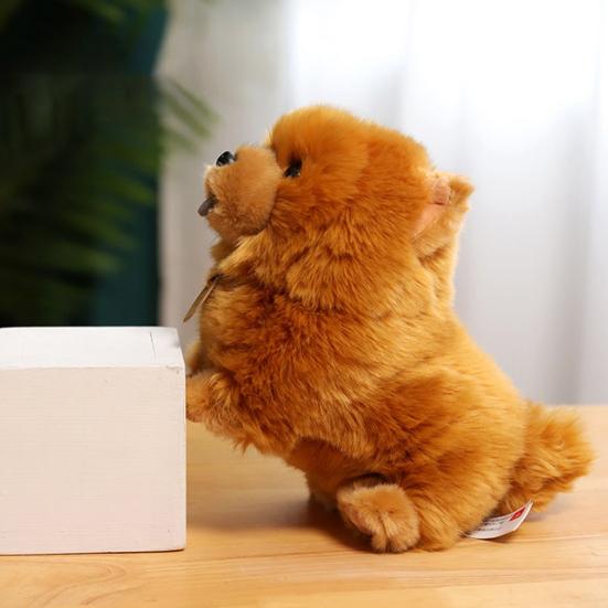 Simulation Dog Plush Toy Fully Filled Cozy Touch Soft Cute Animal Doll