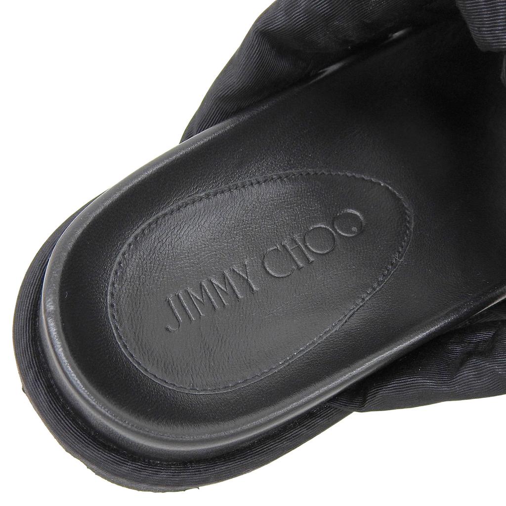 Отличные босоножки JIMMY CHOO Kes черные Синтетическое волокно Женские 35 Б/у