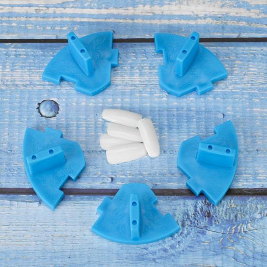 1 Set Nail Display Stand Detachable Smooth Edge Compact Size Reusable Present Nail Art Plastic Manicure Display Holders with Fake Nails Set