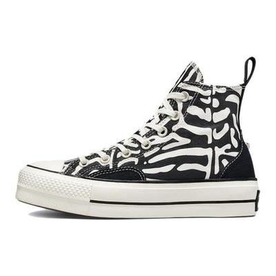 Chuck Taylor All Star Lift Platform High Animal Mix Женские кроссовки Black Egret A03713C