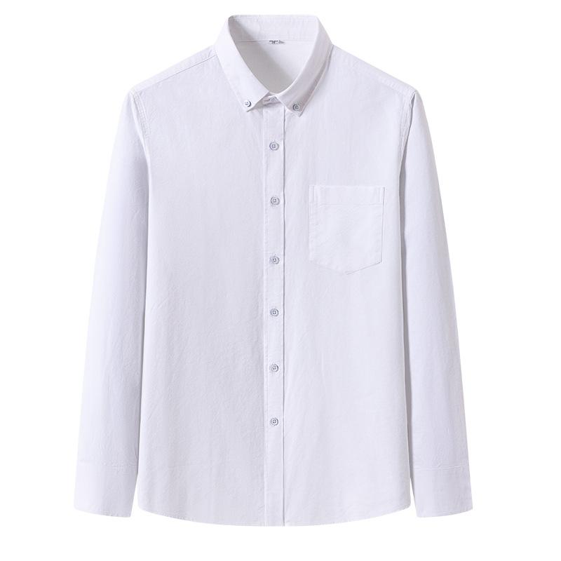 Мужская рубашка с длинным рукавом из хлопка Оксфорд Business Casual