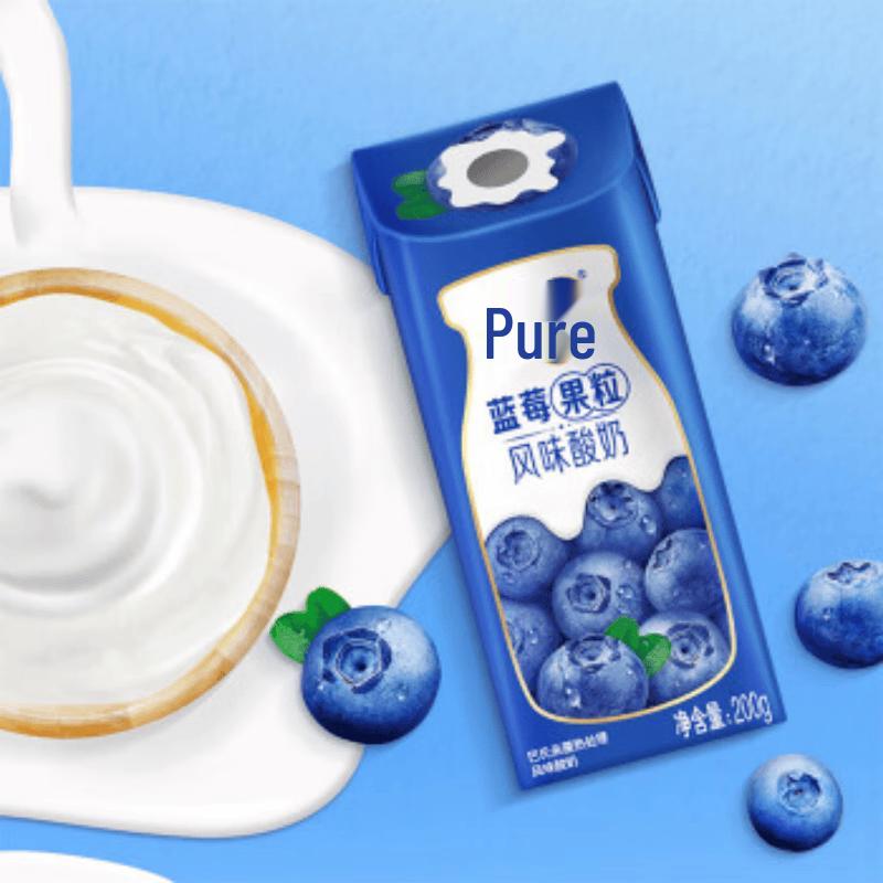 Йогурт Mengniu Chunzhen со вкусом черники
