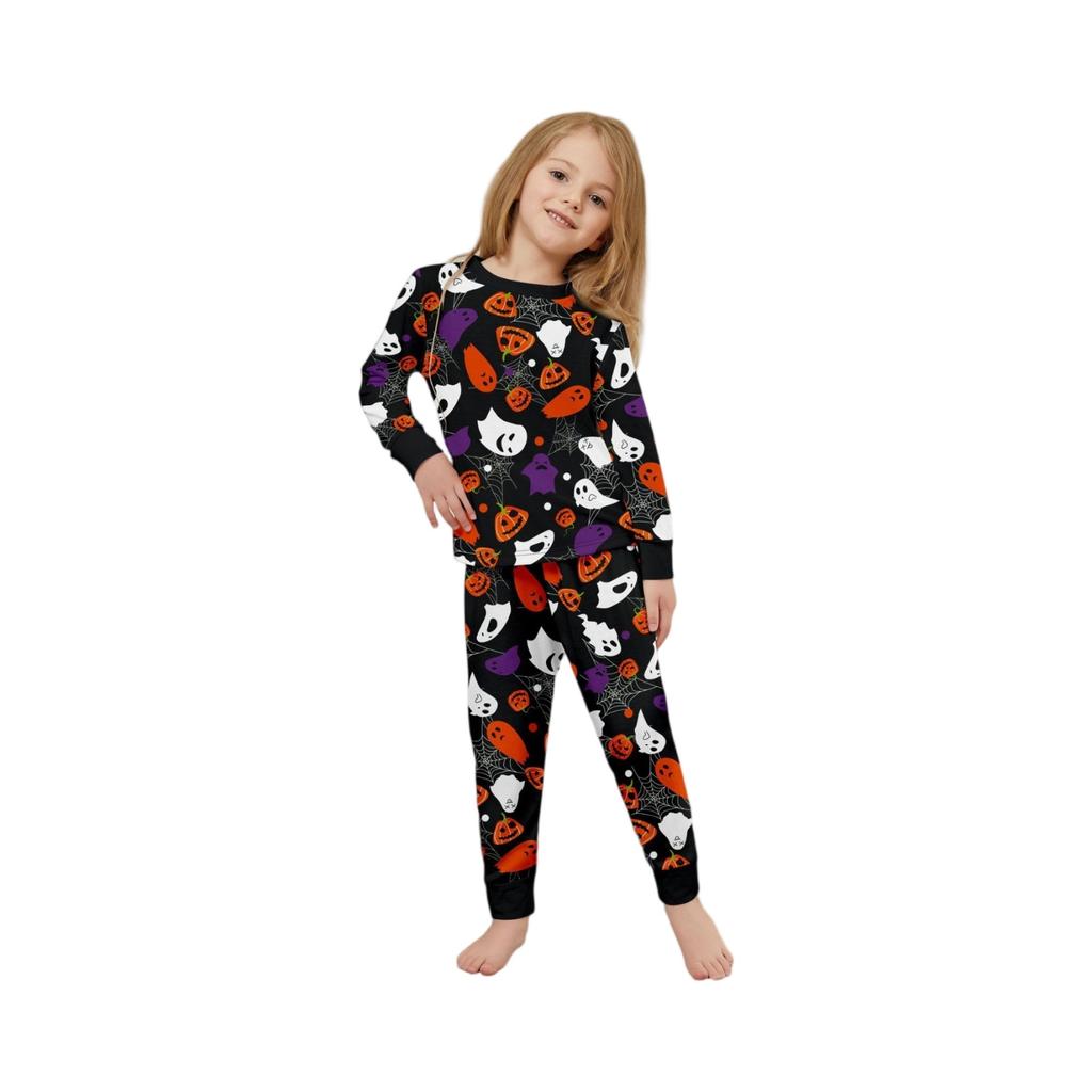 Комплект из топа и брюк с длинными рукавами и принтами для всей семьи Одинаковые комплекты для всей семьи