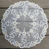 White Retro Tablecloth Round Place Mat Creative Lace Embroidery Placemat Kitchen