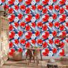 Tropical Flowers and Leaves Wallpaper for Living Room and Bedroom 50x1000