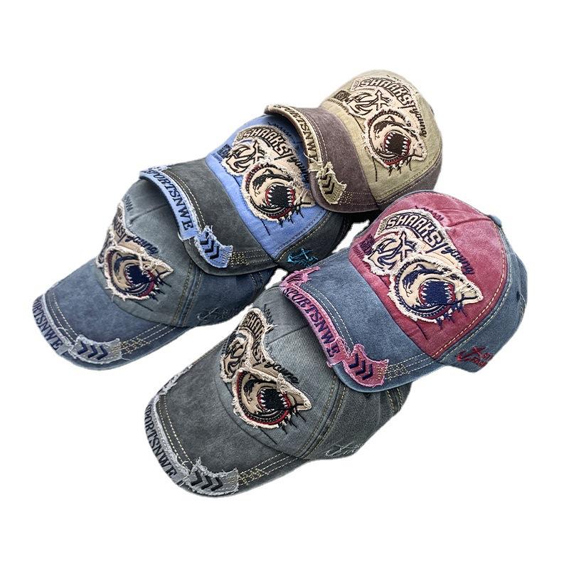 Кепка Хлопок Мода Вышивка Акула Повседневная Кепка-Козырек Для Женщин Snapback Хип-Хоп Кепки Для Мужчин И Женщин Gorras Cntang Мужская Бейсболка