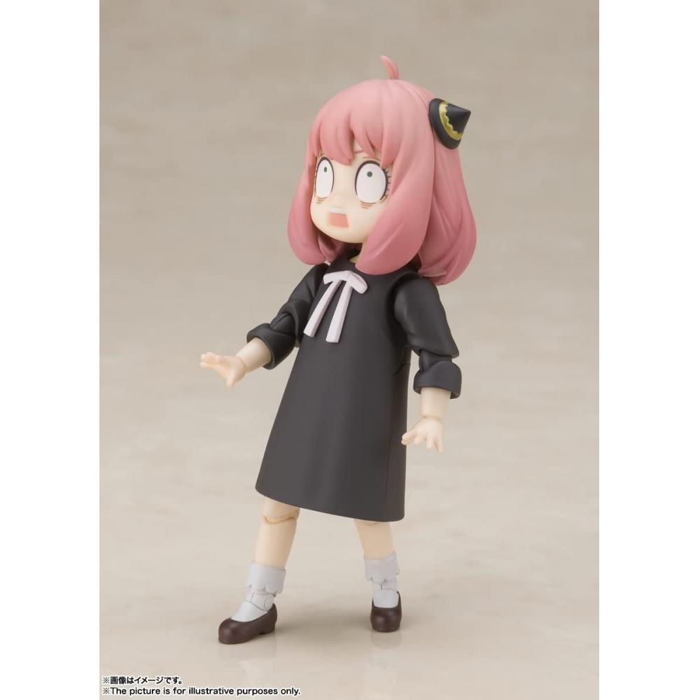 Bandai ДУХИ SHFiguarts ШПИОН×СЕМЬЯ Аня Форджер примерно. 80 мм окрашенная подвижная фигурка из АБС и ПВХ