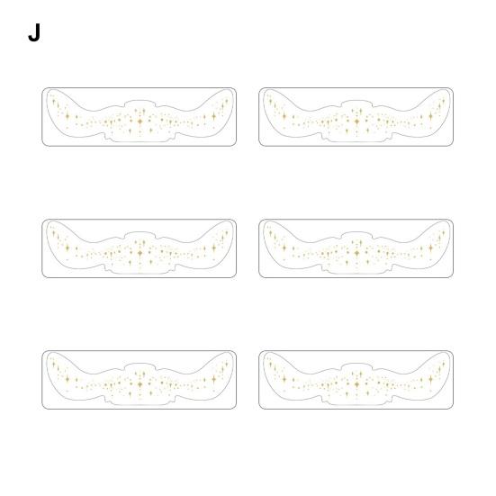 Yousheng 6 шт. золотые блестящие веснушки наклейки для лица татуировки водонепроницаемые искусственные веснушки патчи мерцающий макияж крапинки для гламурного образа