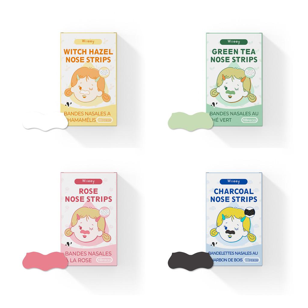 Wiieey Очищающие полоски для пор носа для мягкого увлажнения и ухода 10 штук