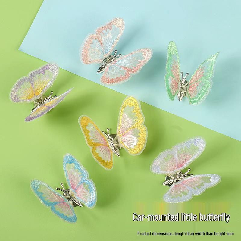 3D Бабочка - Очаровательное Автомобильное Украшение, Наклейка для Салона, Декор для Девочек
