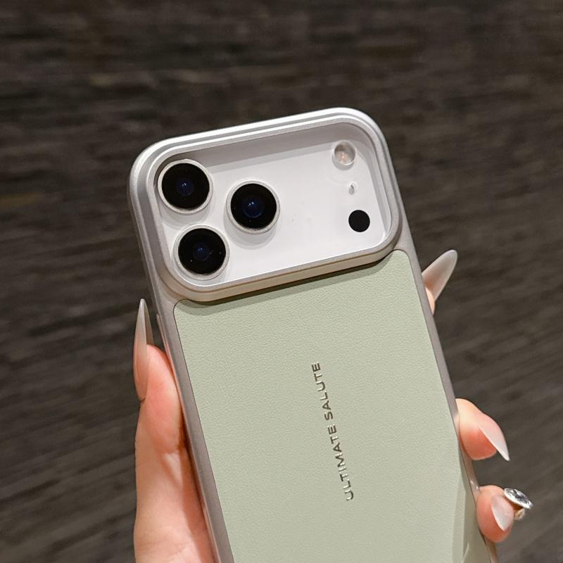 Простой Люкс Оригинальный Магнитный Зарядный Чехол Для IPhone 17 Pro Max Air 16 15 Текстура Полу-упаковка Глянцевое Ребро Ударопрочный Жесткий Чехол