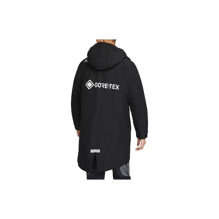 Jordan Съемная хлопковая куртка Gore-Tex 2-в-1 с термо-капюшоном и большими карманами, мужская верхняя одежда, черная DC0063-010