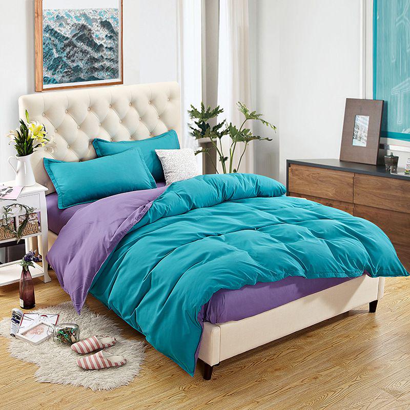 Роскошный однотонный пододеяльник, размер твин, квин, кинг, однотонный комплект постельного белья