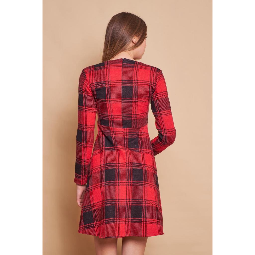 Зимняя юбка с рисунком, платье из гибкой ткани Kilos из шерсти, черная диагональ