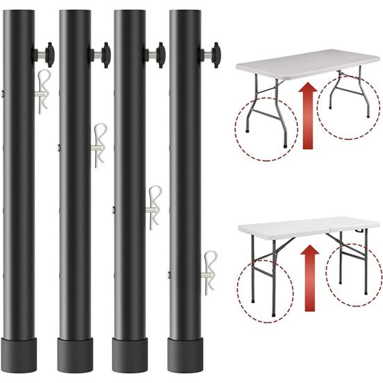 Удлинитель ножек стола с усиленными болтами. Увеличение высоты стола. Экологичные складные столы. Удлинитель прямых/изогнутых ножек. Кухонные аксессуары.