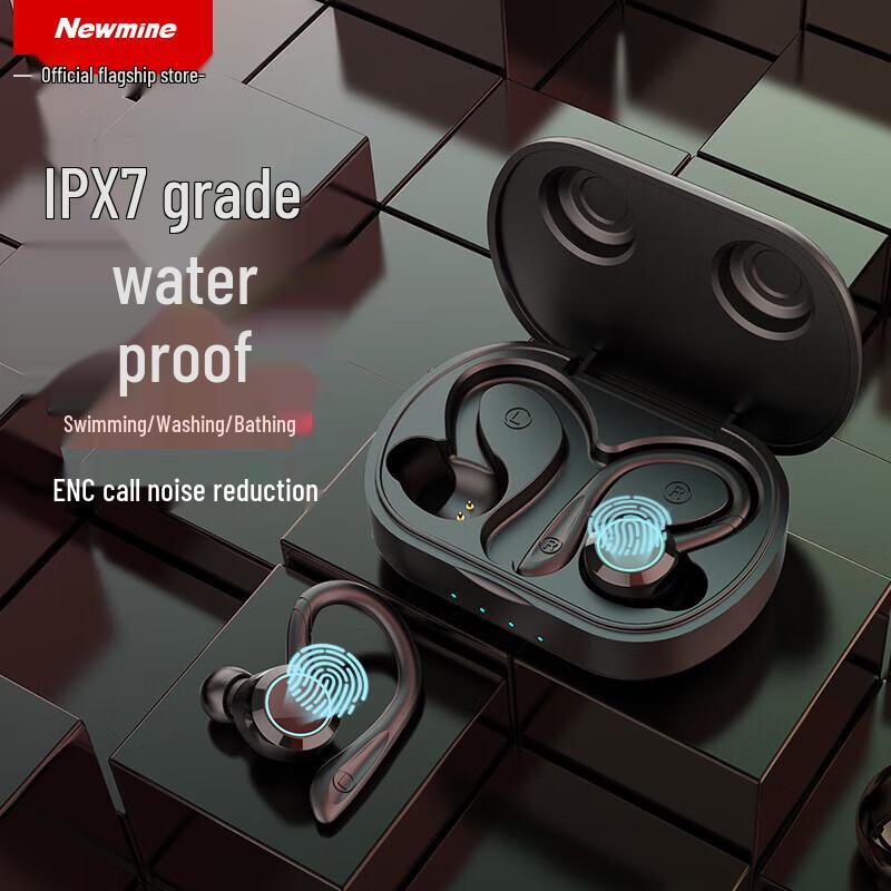Newmine L1 Настоящие беспроводные спортивные Bluetooth-наушники с заушным креплением
