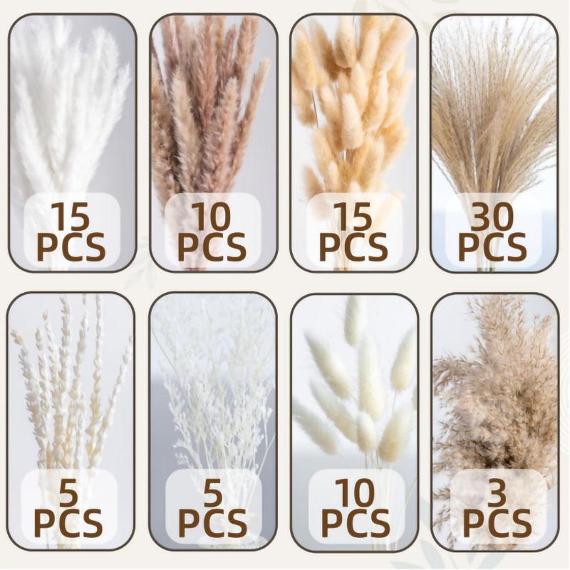 Source Yunnan Dried Flower Bouquet Combination, Real Flower Pampas Grass Home Decoration Reed Rabbit Tail Grass Dried Flowers