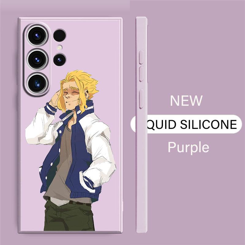 Милый чехол для телефона My Hero Academy Izuku Deku для Samsung Galaxy Note 20 Ultra S21 S22 Note 10 Plus 8 9 S20, квадратный жидкий чехол