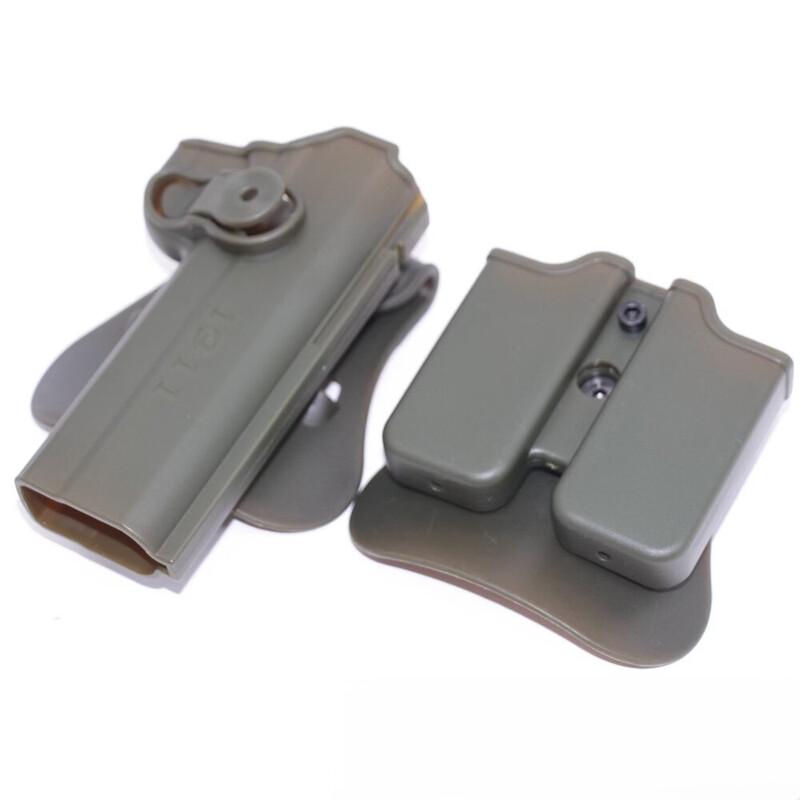 Universal Plastic Tactical Holster and Magazine Pouch Set