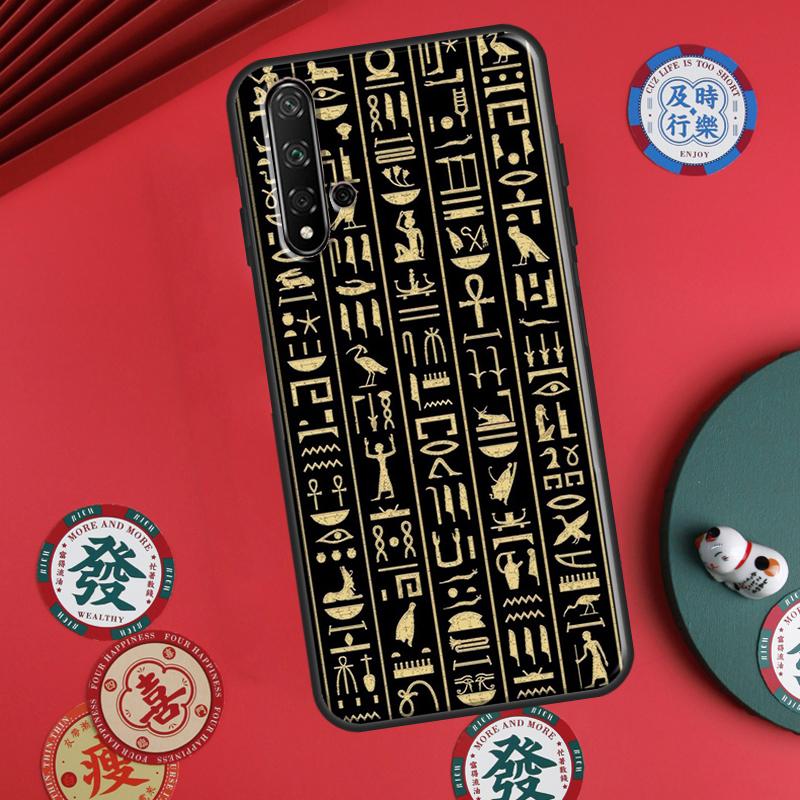 Egypt Pharaoh Mural For Huawei P60 Pro P30 P40 Lite Nova Y61 Y91 Y90 Y70 Y60 Y72 12s 12i 11i 7i 8i 9 10 SE Case